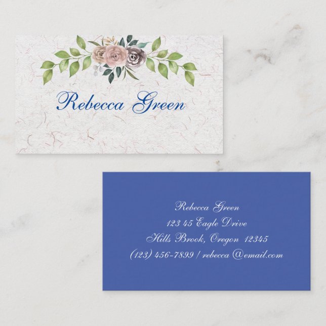 Forever - Two Hearts - One  Love  Business Card (Front/Back)