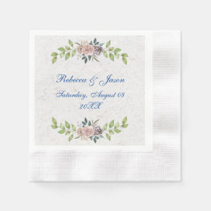 Forever - Two Hearts - One  Love  Napkin