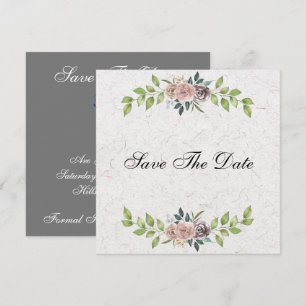 Forever - Two Hearts - One  Love Save The Date Invitation