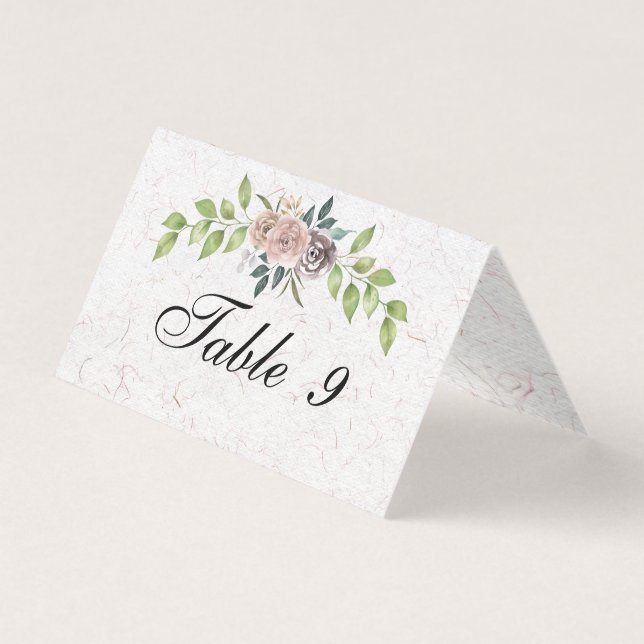 Forever - Two Hearts - One  Love  Table Card  (Front)
