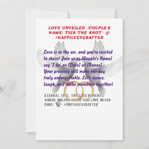 Forever Unveiled: [Couple's Name]'s Wedding Bliss Invitation