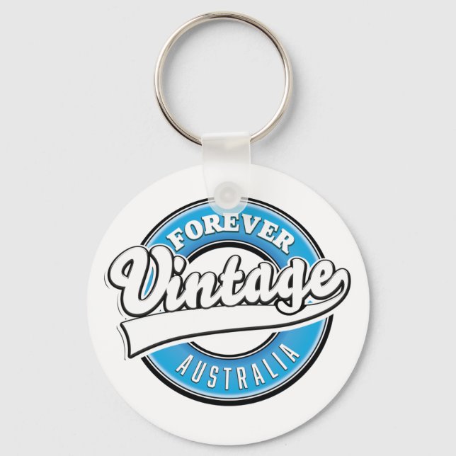 Forever vintage Australia logo Key Ring (Front)