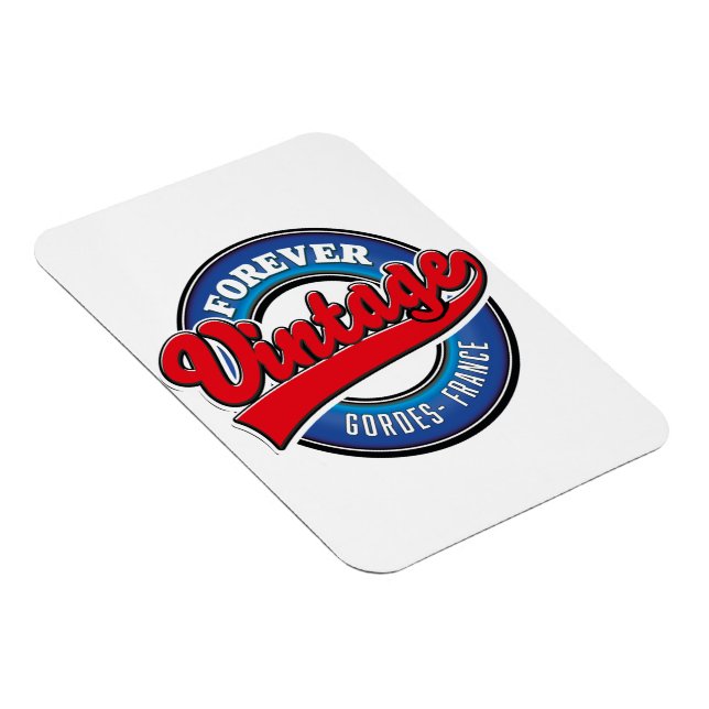 forever vintage Gordes France logo Magnet (Right Side)