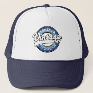 forever vintage liechtenstein logo trucker hat