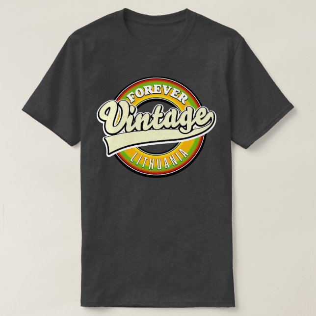 forever vintage Lithuania T-Shirt (Design Front)
