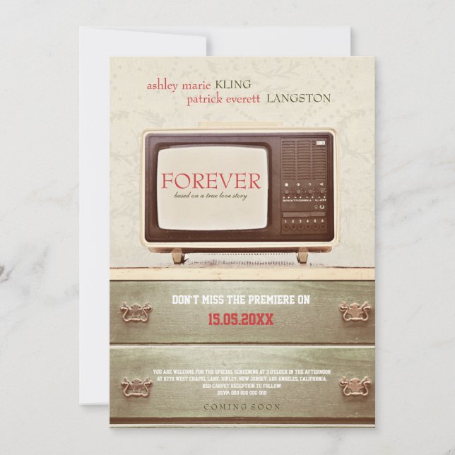 FOREVER - Wedding Invitation (Front)