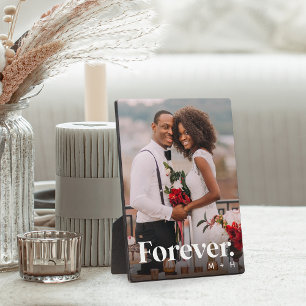 Forever   Wedding or Engagement Vertical Photo Plaque