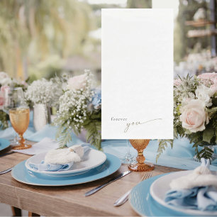 Forever You Generic Gold Text Wedding Paper Napkin