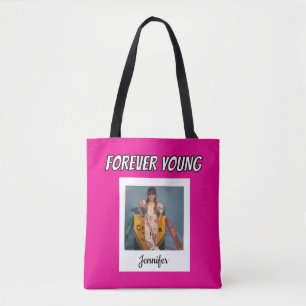 Forever Young Vintage Photo Tote Bag