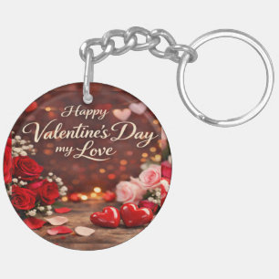 'Forever Your Valentine' Acrylic Keychain