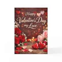 'Forever Your Valentine' Folded Greeting Card