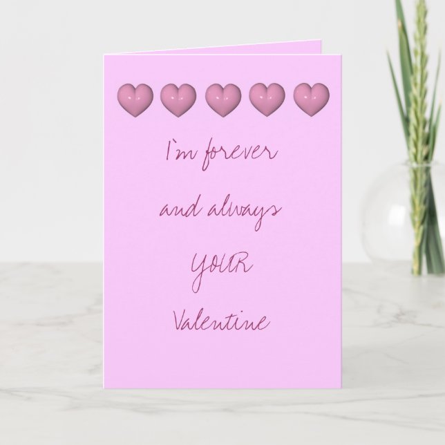 Forever YOUR Valentine Holiday Card (Front)