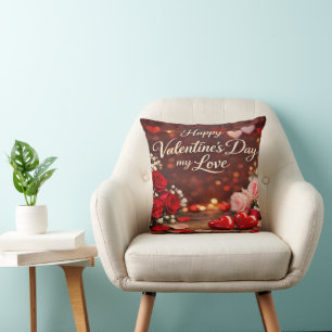 'Forever Your Valentine' Throw Pillow