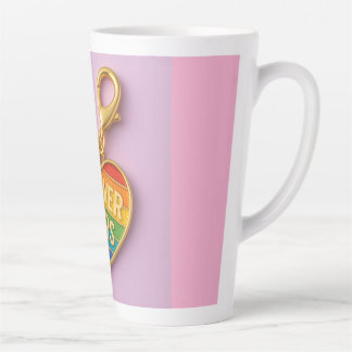 Forever Yours – Colourful Love Heart Charm Latte Mug