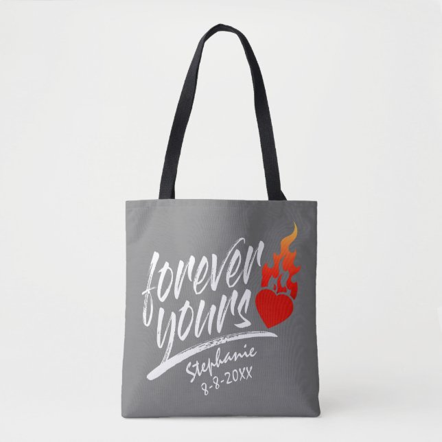 Forever Yours Custom Name Valentine | Tote Bag (Front)