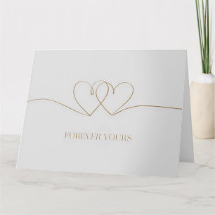 Forever Yours: Intertwined Hearts Design Card