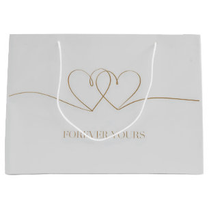 Forever Yours: Intertwined Hearts Design Large Gift Bag