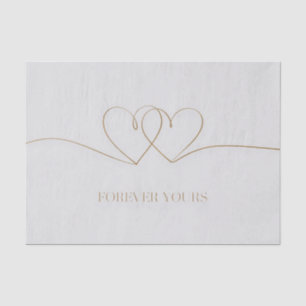 Forever Yours: Intertwined Hearts Design Tissue Paper