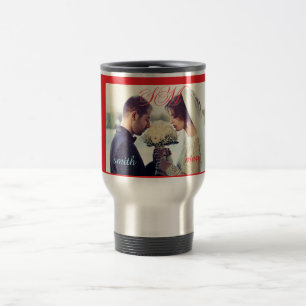 Forever Yours – Personalized Wedding Photo Travel Mug