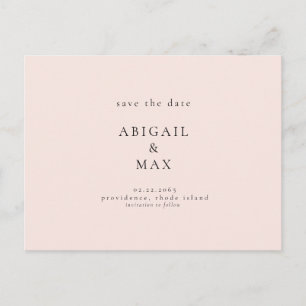 Forever Yours Photo Wedding Postcard Save the Date