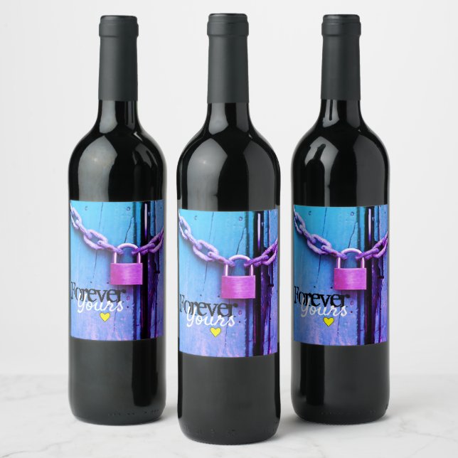 Forever Yours Wine Label (Bottles)