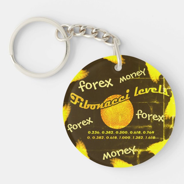 Forex, Money, Fibonacci numbers Key Ring (Front)