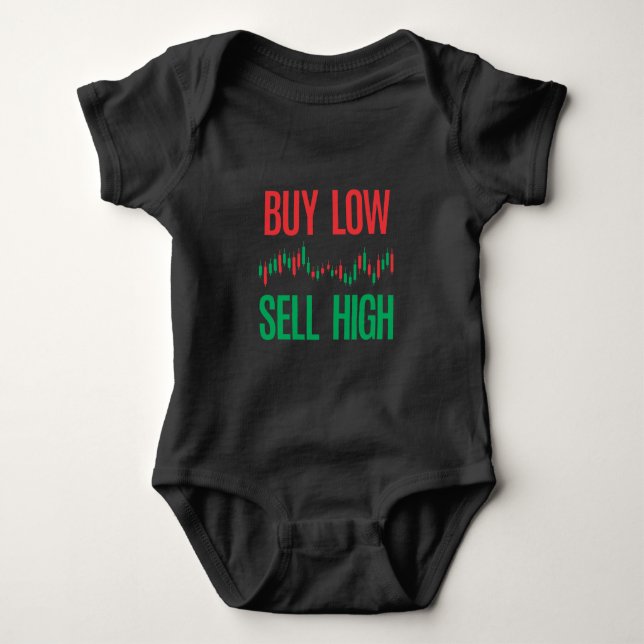 Forex Stock Trading Market Day Trader Investor Baby Bodysuit (Front)
