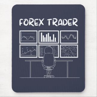 Forex Trader Funny Logo Mouse Pad