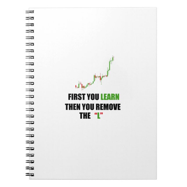 Forex Trader mindset Spiral Photo Notebook (Front)