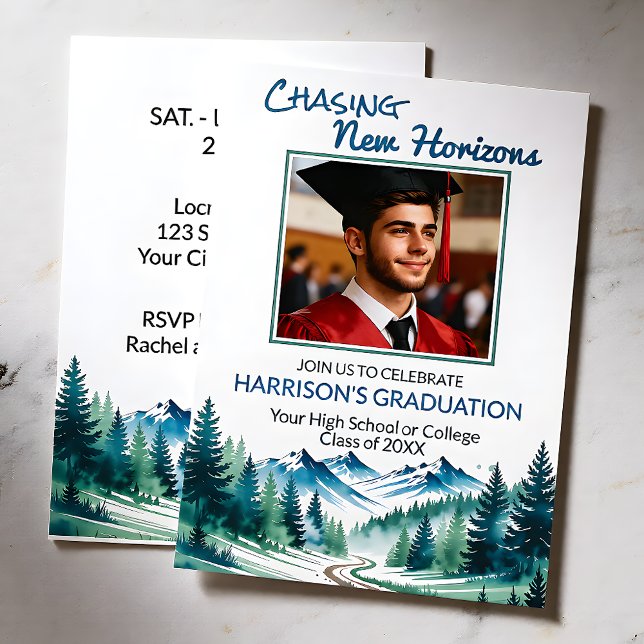 Forge Your Own Path Adventure Grad Party Invitation (Creator Uploaded)
