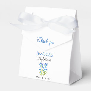 Forger me not Flowers Baby Shower Girl Favour Box