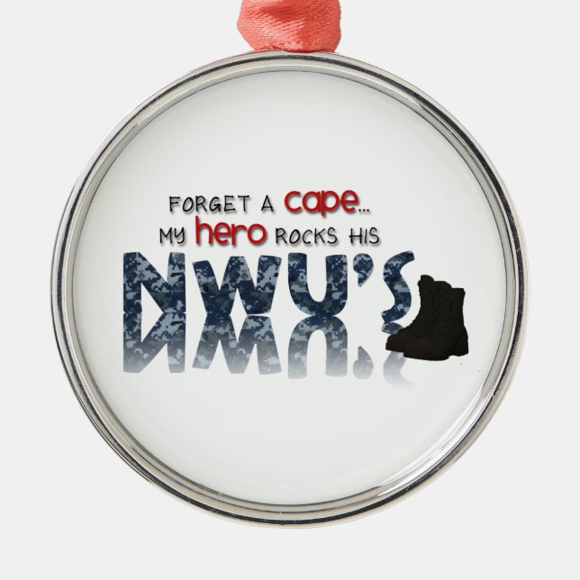 Forget a cape - my hero wears NWU's Metal Tree Decoration (Front)