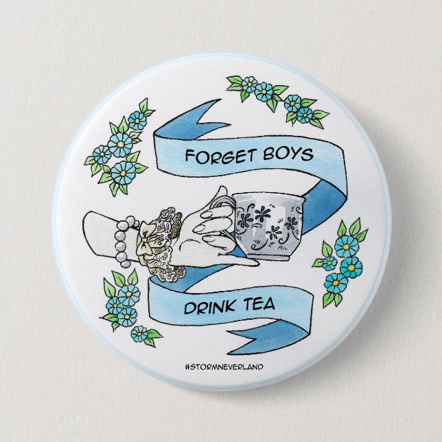 Forget Boys 7.5 Cm Round Badge (Front)