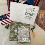Forget Calm Funny Military Camo BMT Basic Training Card<br><div class="desc">This Forget Calm and Release the Beast funny military camo BMT Basic Training encouragement card, with "from day 1 to day DONE" saying, is a great way to support and encourage your brave Airman (Air Force) or Guardian (Space Force), Soldier (Army), Marine, Guardsman (Coast Guard), or Cadet (Academy) and will...</div>