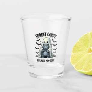 Forget Candy Give Me Moo Deng Halloween Ghost Shot Glass