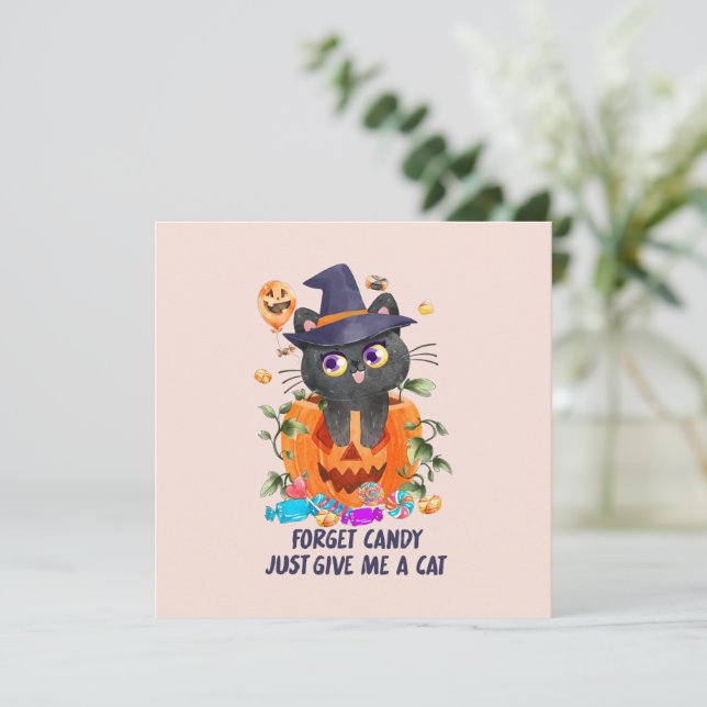 Forget Candy Just Give Me A Cat – Witch Cat (Standing Front)
