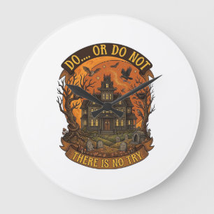 Forget Candy Just Give Me Alpaca Halloween Ghost W Large Clock