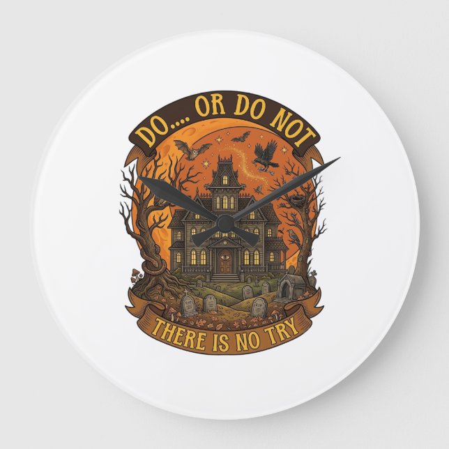 Forget Candy Just Give Me Alpaca Halloween Ghost W Large Clock (Front)