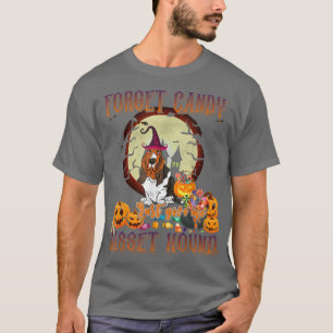 Forget Candy Just Give Me Basset Hounds Dog Funny  T-Shirt