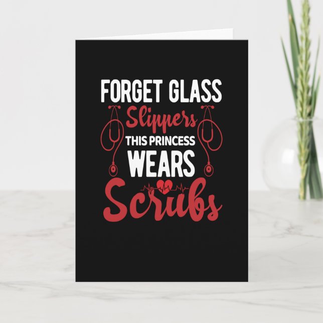 Forget glass slippers this princess wears scribs card (Front)