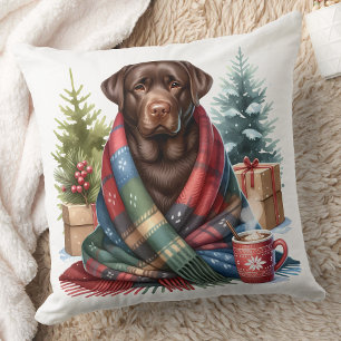 Forget Me Knot - Black Labrador Cushion