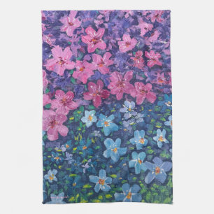 Forget-me-not and Fireweed Kitchen Towels_Alaska Tea Towel