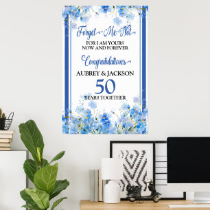 Forget-Me-Not Anniversary Poster