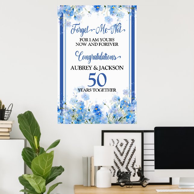 Forget-Me-Not Anniversary Poster (Home Office)