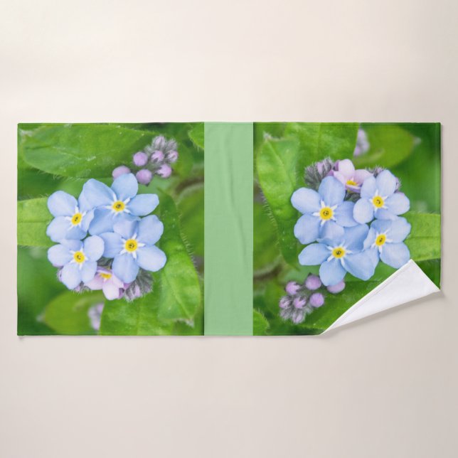 Forget-me-not,  bath towel set (Bath Towel)