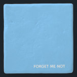 Forget-me-not blue color name stone coaster<br><div class="desc">Forget-me-not blue color name</div>