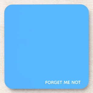 Forget-me-not blue colour name coaster