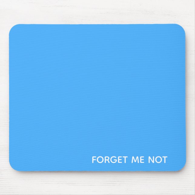 Forget-me-not blue colour name mouse pad (Front)