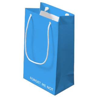 Forget-me-not blue colour name small gift bag