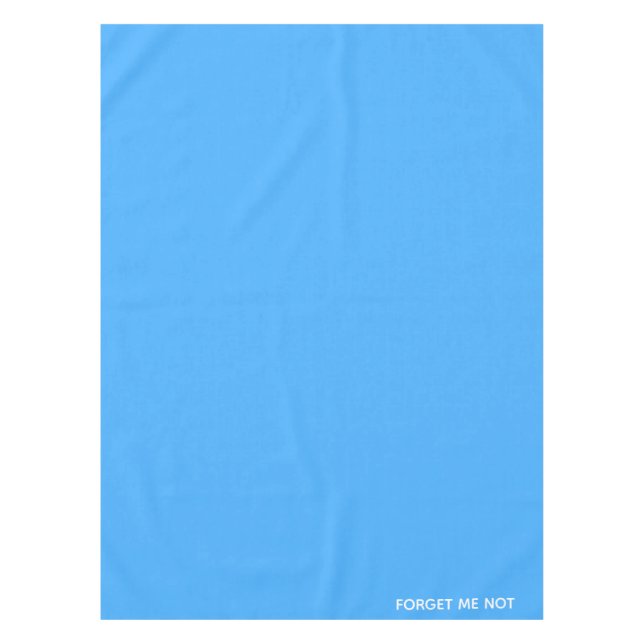 Forget-me-not blue colour name tablecloth (Front)